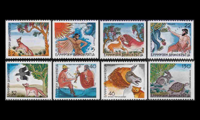 Kreikka 1643-50C ** Aisopoksen tarinat (1987)