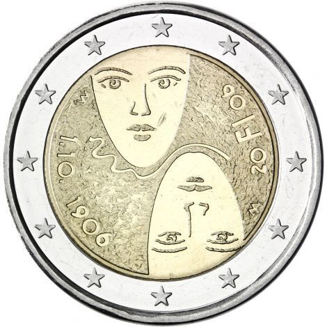 Suomi 2006 2 € Äänioikeuden 100-vuotisjuhlat UNC