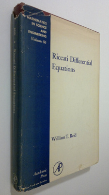 William Thomas Reid : Riccati Differential Equations