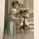 Ihana vanhanajan 1915 kulkenut valokuva/kortti - pikkukuva 1