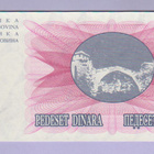 Bosnia Herzegovina 50 dinara v.1992 UNC P-12 - pikkukuva 2
