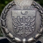Hopeavärinen Halikko vaakuna merkki. Halkaisija - - pikkukuva 2