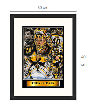 Uusi Tuukka Rask art print Limited Edition 30 cm x 40 cm