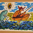 Kalastajalle nauretaan, sign? erikoisleima, kulkenut 1975 - pikkukuva 1