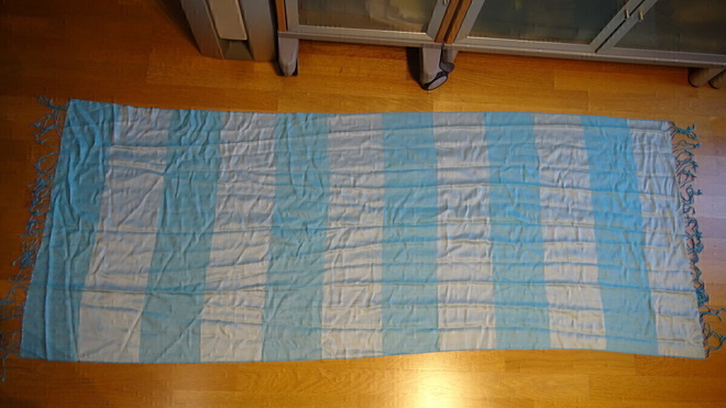 Iso huivi, uusi, 175x69cm, villaa,akryyliä,viskoosia,