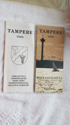 Tampere matkailukartta 1985