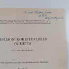 Olli Heikinheimo : Vesijaon kokeilualueen vaiheita (signe... - pikkukuva 2