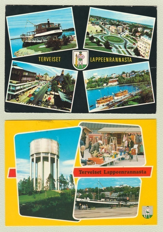 Lappeenranta-aiheisia postikortteja 5 kpl