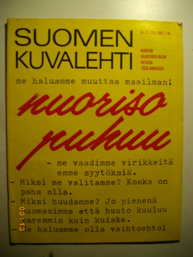 Suomen Kuvalehti Nro 21/1969 (27.1)