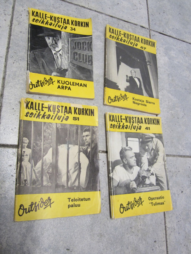 KALLE-KUSTAA KORKIN SEIKKAILUJA 34,,41,,47 ja 51