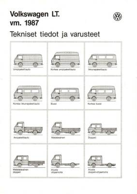 VW LT tekninen esite, 1987