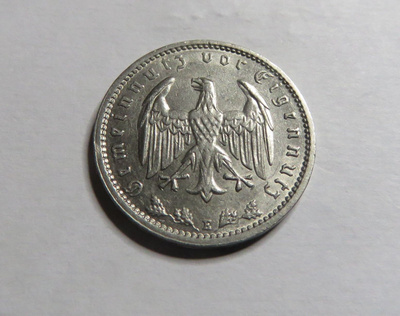 Saksa/third reich 1 mark 1934 D