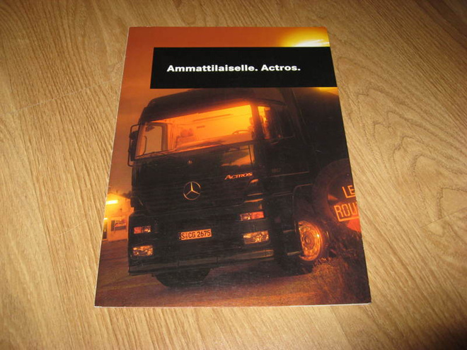 Mercedes Actros 2000 esite +juliste suomi