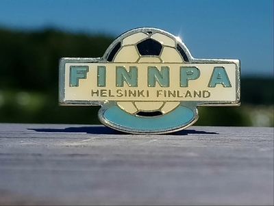 Kuuluisa 90 Luvun Finnpa Futismerkki. Halkaisija - 28 mm.