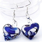 + 414 .. Murano Käsityönä Lampwork Taidelasi .. Korvakorut - pikkukuva 4
