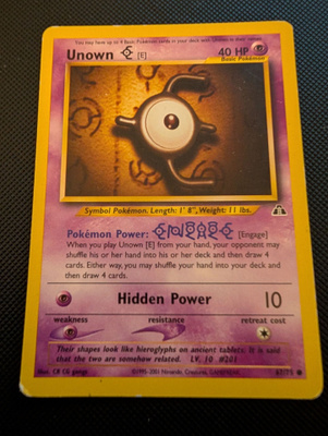 Unown Pokemon Neo Discovery
