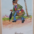 Tyylikäs pupuherra tuo korillisen Pääsiäismunia, p. 1929 - pikkukuva 1