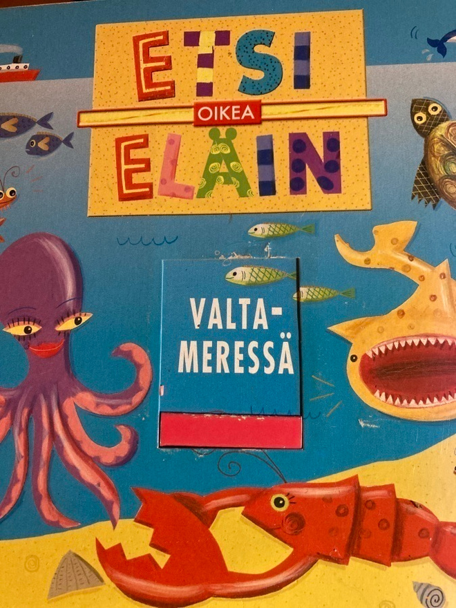ETSI OIKEA ELÄIN - VALTAMERESSÄ - LUUKKUKIRJA