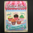 RETRO METALLITAULU - FAIRY CAKES.   30x40cm. - pikkukuva 1
