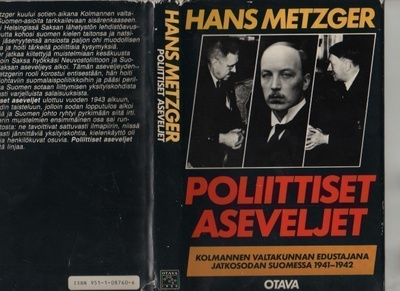Metzger: Poliittiset aseveljet, Otava 1985, 1p, ei julkaistu