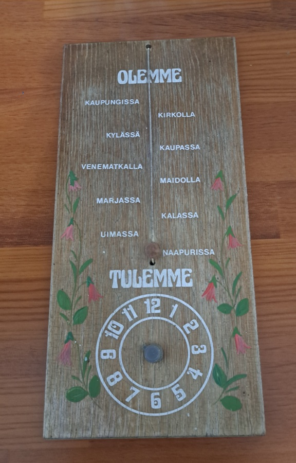 Vanha Puinen kyltti , olemme tulemme