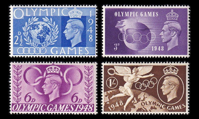 Iso-Britannia 237-40 ** Kesäolympialaiset Lontoo (1948)