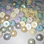 Pyöreä puolipallo nappi halkaisija 15mm - pikkukuva 1