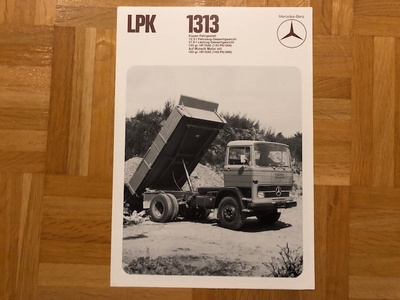Esite Mercedes-Benz kuorma-auto LPK 1313 vuodelta 1973