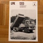 Esite Mercedes-Benz kuorma-auto LPK 1313 vuodelta 1973 - pikkukuva 1