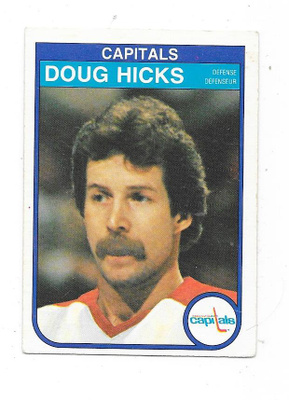 1982-83 OPC #365 Doug Hicks , Washington Capitals