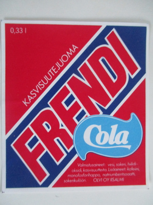 JUOMA ETIKETTI - FRENDI COLA  (K10-S87)