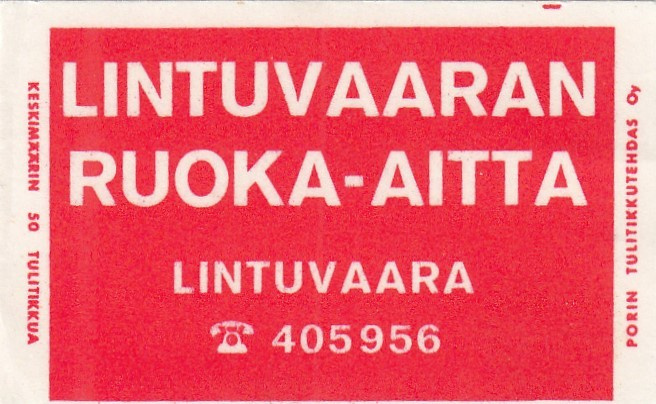 Lintuvaara, Lintuvaaran Ruoka - aitta    b346