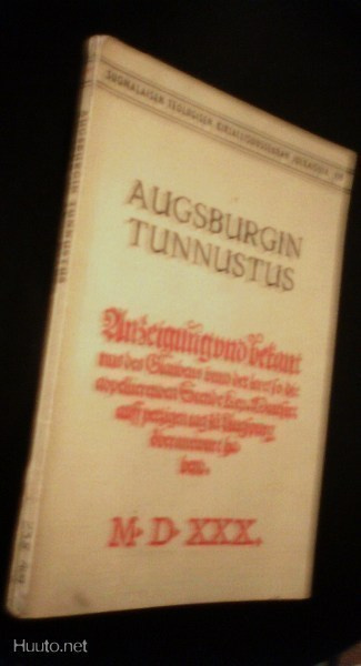 Augsburgin tunnustus (2.p.1980) Sis.postikulut