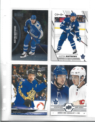4 X AUSTON MATTHEWS - TORONTO - peruskortteja