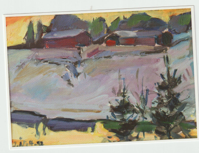 Joel Åfelt : Maisema Kukkurakoskelta 1992 (R)