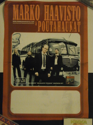 MARKO HAAVISTO & POUTAHAUKAT. PROMOJULISTE, HIENO !
