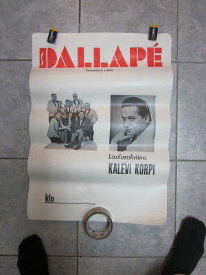 VANHA ORIG KEIKKAJULISTE - DALLAPE & KALEVI KORPI