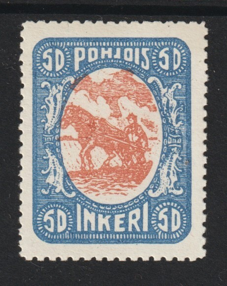 1920 Pohjois-Inkeri 50p leimaamattomana