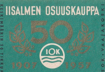 Iisalmi, OSUUSKAUPPA 50 1907 - 1957 b517