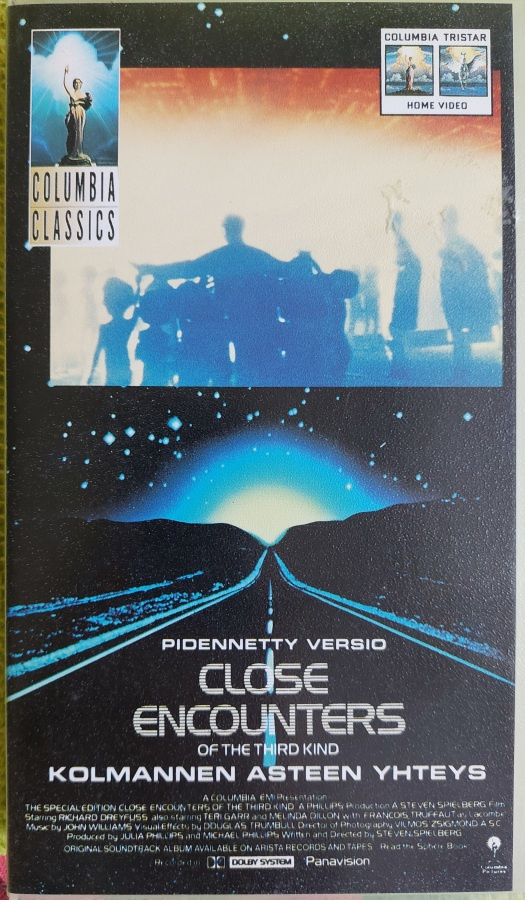 VHS- Kolmannen asteen yhteys COLUMBIA CLASSICS  -VHS