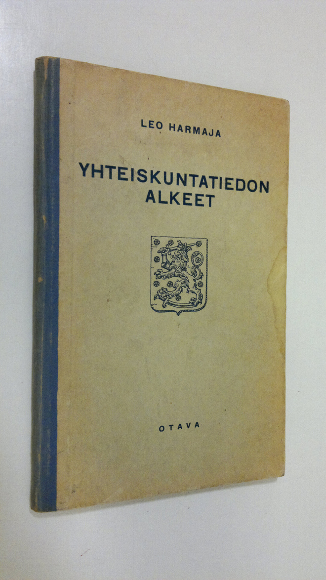 Leo Harmaja : Yhteiskuntatiedon alkeet : oppikirja kansak...