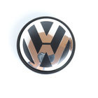 Volkswagen vannekeskiöt – Kromi-Musta – 56mm (4kpl sarja) - pikkukuva 2