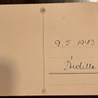 Kukkia,orvokit, sign Ao, kulkenut 1943 - pikkukuva 2