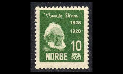 Norja 137 ** Henrik Ibsen 10 öre (1928)