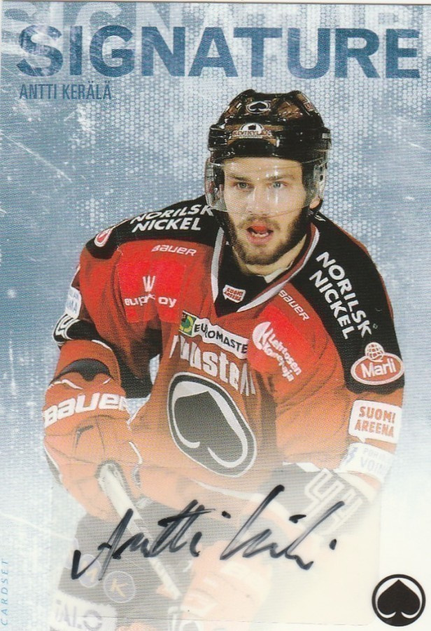2016/17 Cardset Signature Antti Kerälä , Ässät