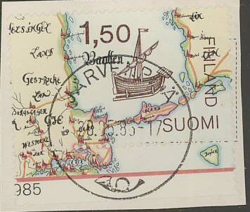 1985 FF88 blokkimerkki JÄRVENPÄÄ-85 loist