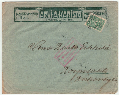Firmakuori ARVI.A.KARISTO Hämeenlinna 1917