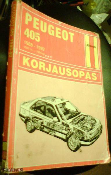 PEUGEOT 405 1988-1992 Korjauskirja (Sis.postikulut)