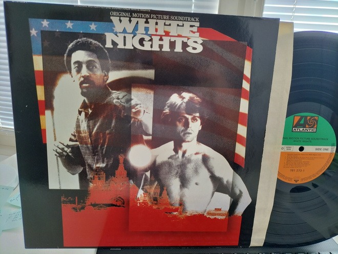 V/A, WHITE NIGHTS (Soundtrack), LP GER -85 UPEA KUNTO !!