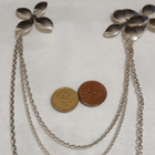 Efva Attling Anemone Brooch hopeinen rintaneula - pikkukuva 3